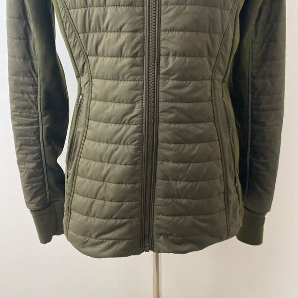 Lululemon First Mile Quilted Jacket Green - Picture 3 of 14